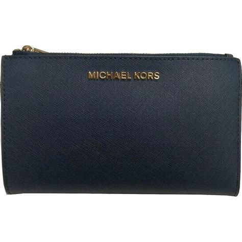 michael kors saffiano leather wristlet grey